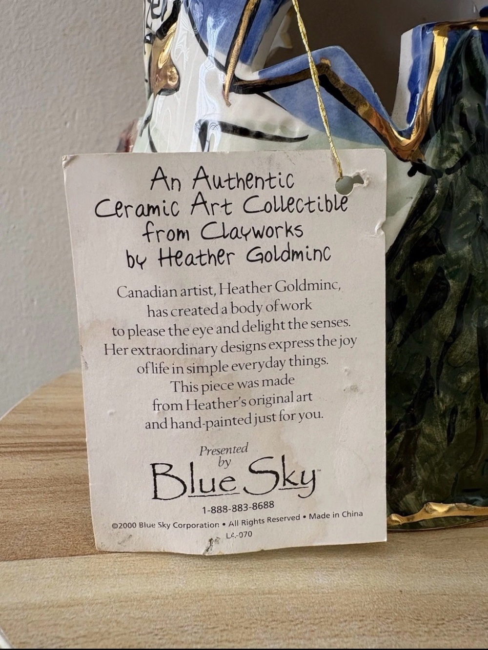 The Stargazer - Blue Sky Claysorks by Heather Goldminc Tea Light 2000 - Picture 7 of 13